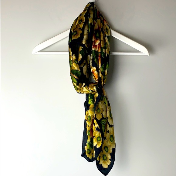 Adrienne Vittadini Accessories - Adrienne Vittadini Multi Floral Silk Square Scarf